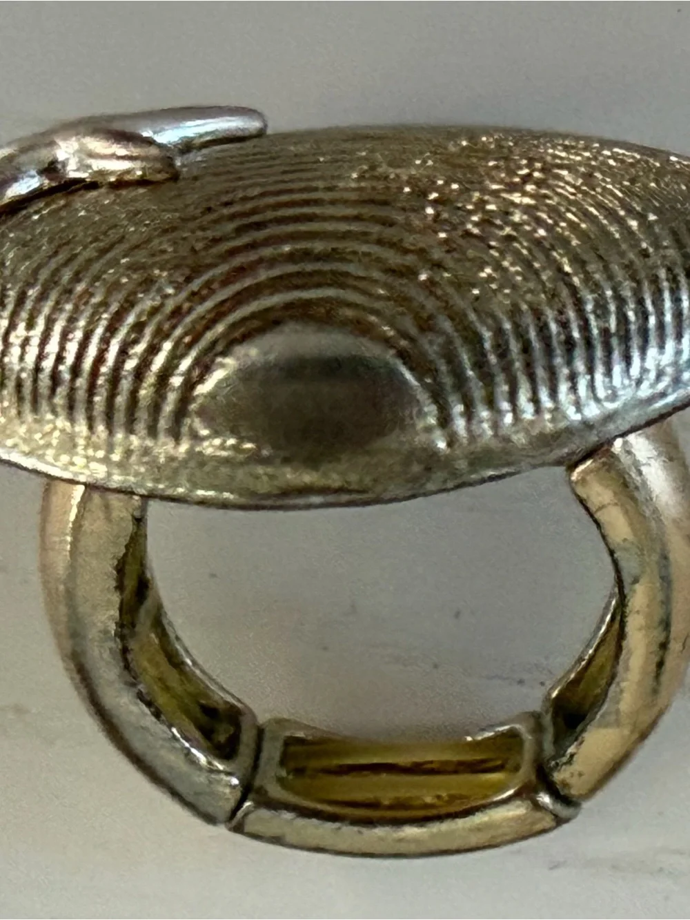 Gold-Tone Starfish Shell Adjustable Ring
